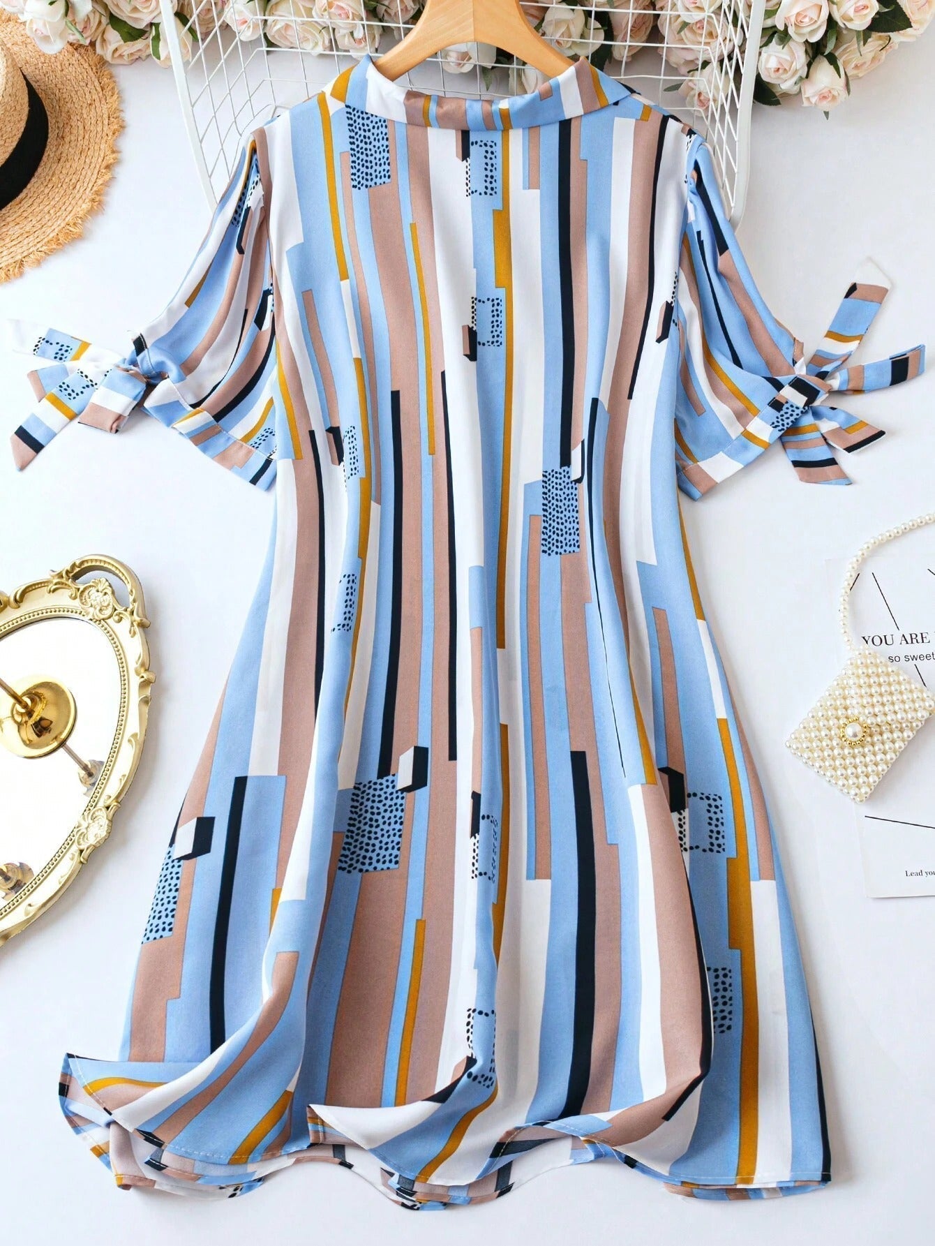 My Western  GEO PRINTED TANK MIDI DRESS My Western