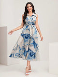 My Western  GEO PRINTED MAXI DRESS My Western