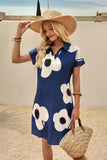 MyWestern Whimsical Blooms: Knee - Length Floral Dress - MyWestern