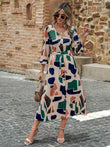 MyWestern Geo Print Belted Dress MyWestern