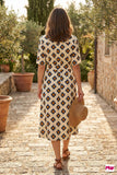 Mywestern Retro Rhythm Shirt Dress – Bold Prints, Everyday Polish