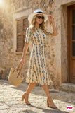 Mywestern Sunset Stroll Shirt Dress – Chic Print, Everyday Ease