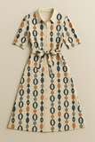 Mywestern Sunset Stroll Shirt Dress – Chic Print, Everyday Ease