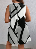 My Western Plus Geo Print Tank Dress My Western